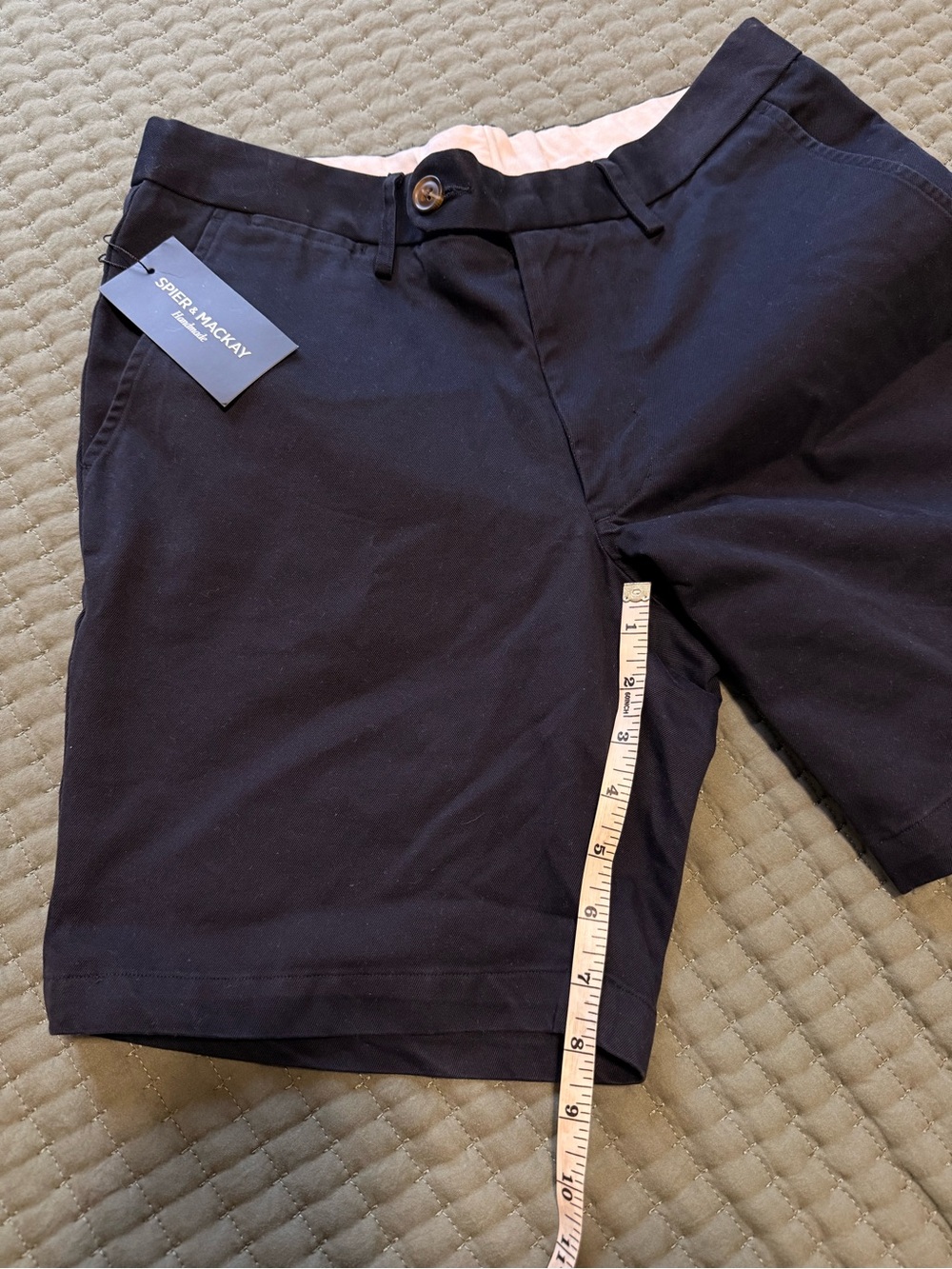 NWT Spier & Mackay Men’s Handmade 100% Cotton Shorts Size 32 - Picture 5 of 7